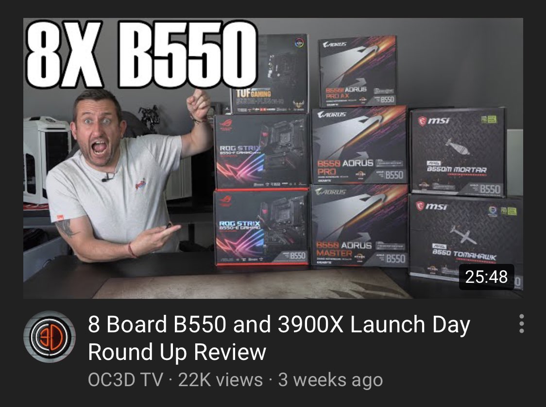 tried to look up YouTube videos on recent computers parts and all the videos look like this. They’re a nightmare. Christ.