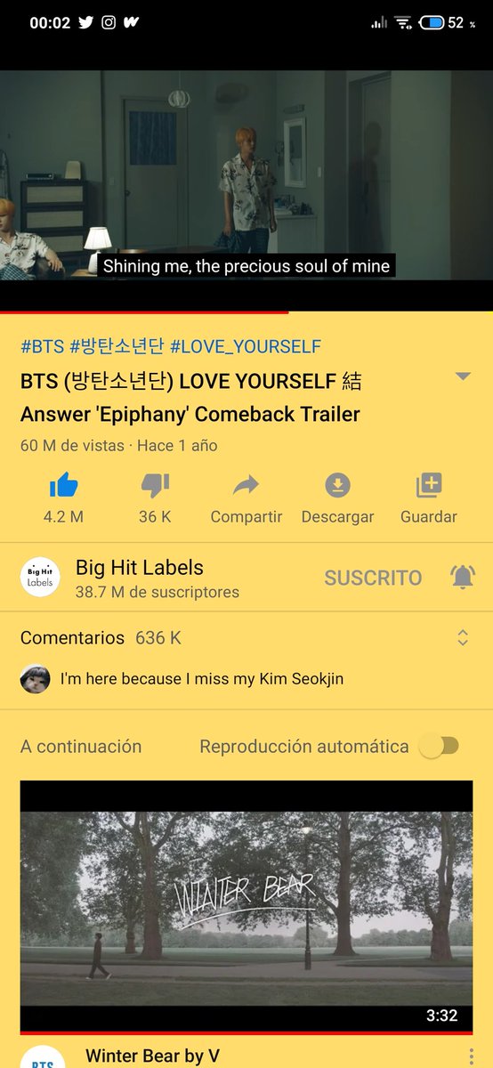 HFairyPromise's tweet photo. @_Starlit__ @davn_1395 @_mxxniess @eternalddaeng @wearentseven @BangtanGenre @vntejth @redbxngtn @Epiphany_bs @BTS_twt @Purple_Bup @Mochutie Vamos gente♡
Marquen que les gusta + ss de stream + 2 mutuals
Invito a: @aesthgloss
@MinSugaShadow
| #TeamWorkStream #TeamLatamStream
#BoyWithLuv1Billion #StreamON
#TeamNamGi |
@BTS_twt https://t.co/kkS8S9WYvx