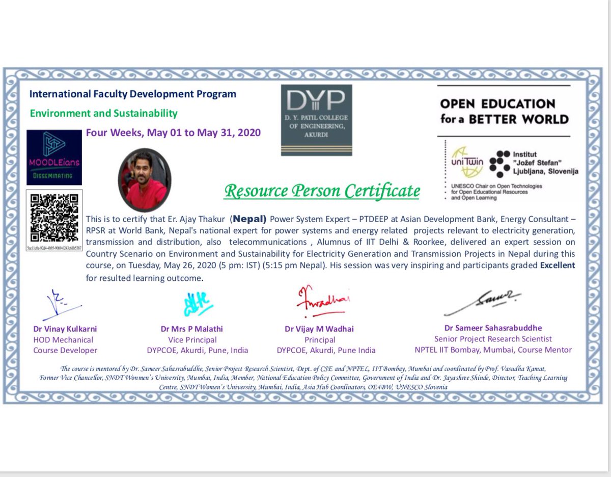 aj_on_tweet's tweet image. 15 countries; 45 lectures
Glad to be representing country and showcasing the bright side.
#OE4BW
#faculty_development_program
#Nepal