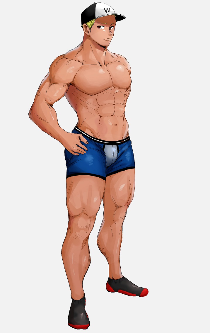 はお みっつーさんのイラストめちゃくちゃ好みです 男らしい体つきに金髪 良いですね 太ももの盛り上がった筋肉が大好きです はお みっつーさんのイラストめちゃくちゃ好みです 男らしい体つきに金髪 良いですね 太ももの盛り上がった筋肉が大好きです