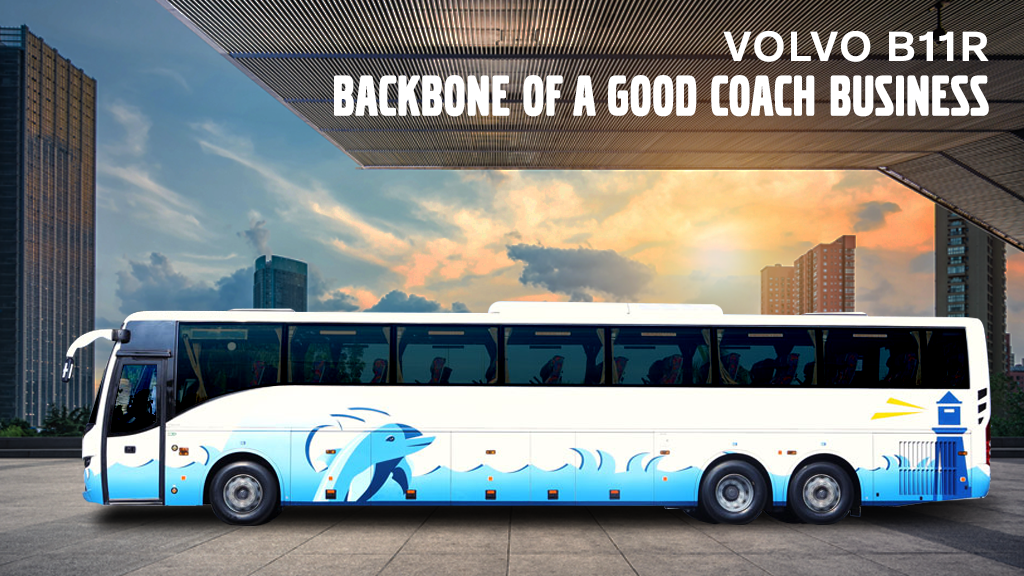 VolvoBusesIN's tweet photo. Whether your need is a premium coach or a trusty line-hauler, the B11R will exceed your expectations, making it the backbone of a good coach business. #VolvoBSVI #VolvoBusesIndia https://t.co/No2nWjL1Df