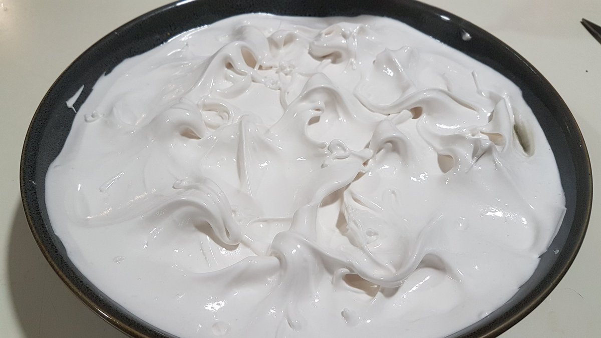 It's time to get creative with the meringue: make fun little wavy things with the back of a spoon while your oven heats to super-high.