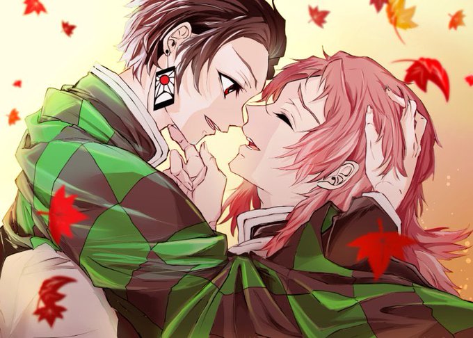 水城さんがTwitterに投稿した竈門炭治郎(鬼滅の刃)のイラスト。