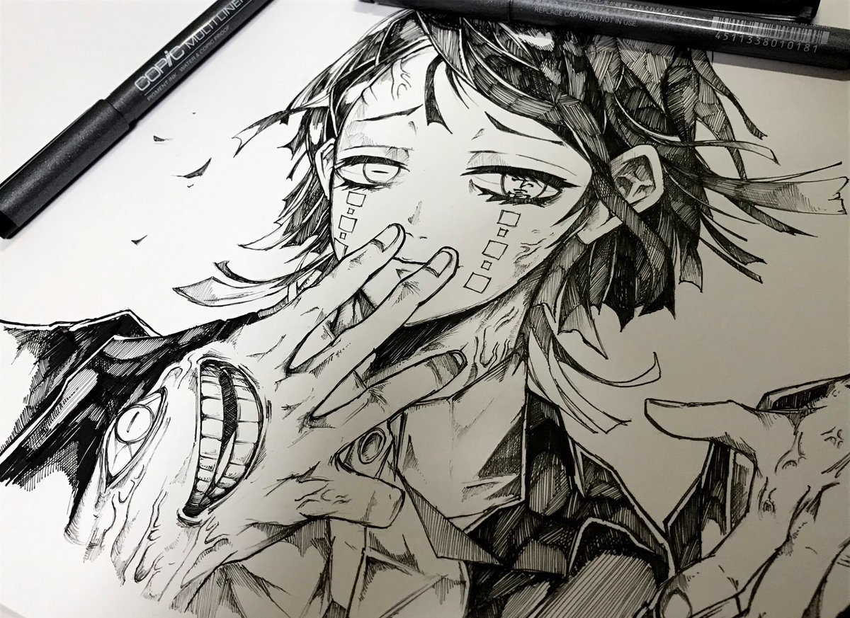 ペン画集ー！✨👍 手が好き()