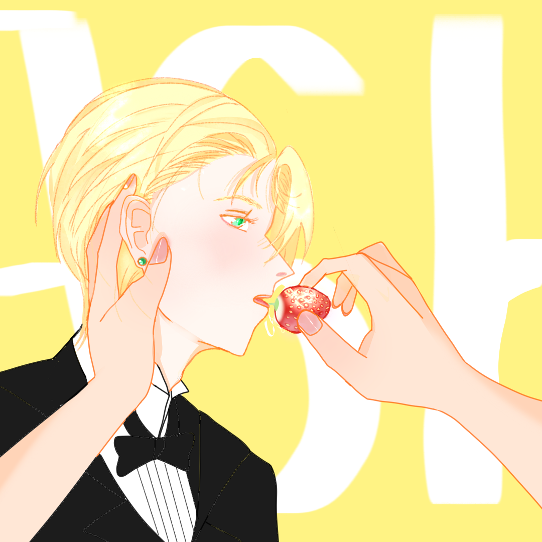 s61879846's tweet photo. #BANANAFISH #以画会友 @CNARTlover 
一起来吃草莓吧 https://t.co/dGnPPj6GKW