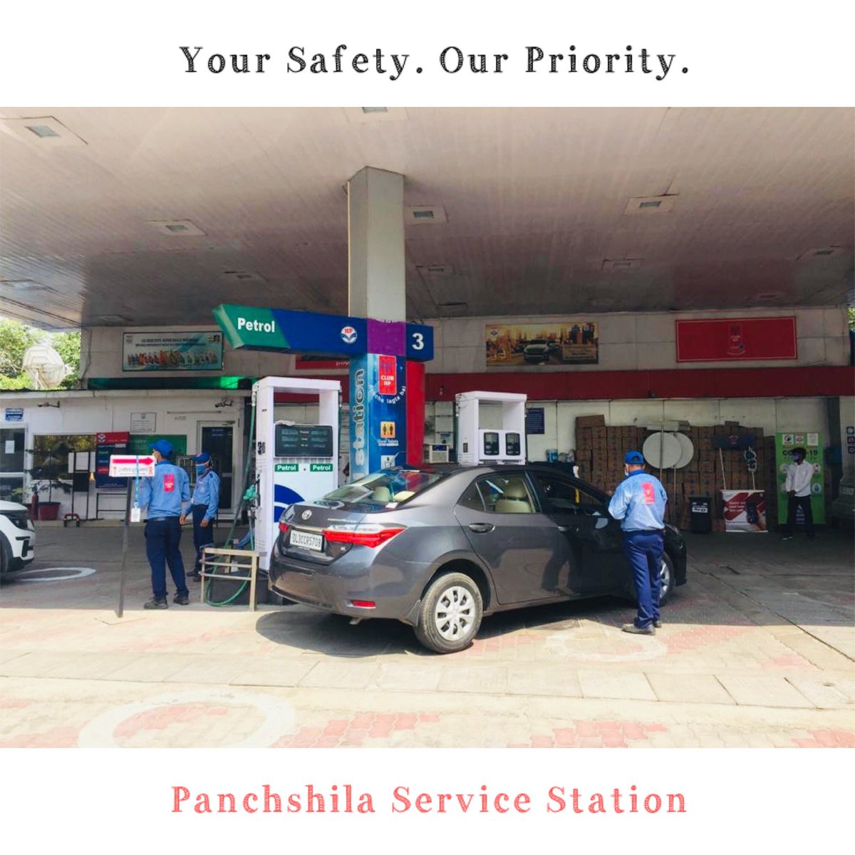 Complying with high standards of Health & Safety measures, #PanchshilaServiceStation makes it a priority to serve you with precautions at all times. We welcome you for a stressfree fuelling experience! #yoursafetyourpriority
@jindalhpc @HPCL @baghramesh1 @Rg03Goel @hpcl_retail