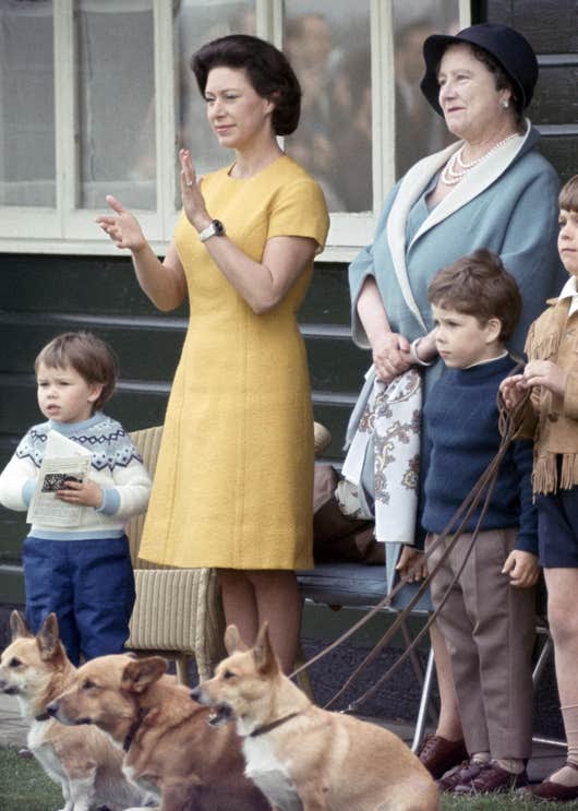 First, going way back...Princess Margaret, 1957Prince Phillip in 1961Philip, Charles and the Queen, 1967Princess Margaret and the Queen Mother, 1967