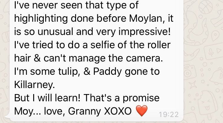 Me and granny discussing hair news ❤️❤️❤️❤️❤️