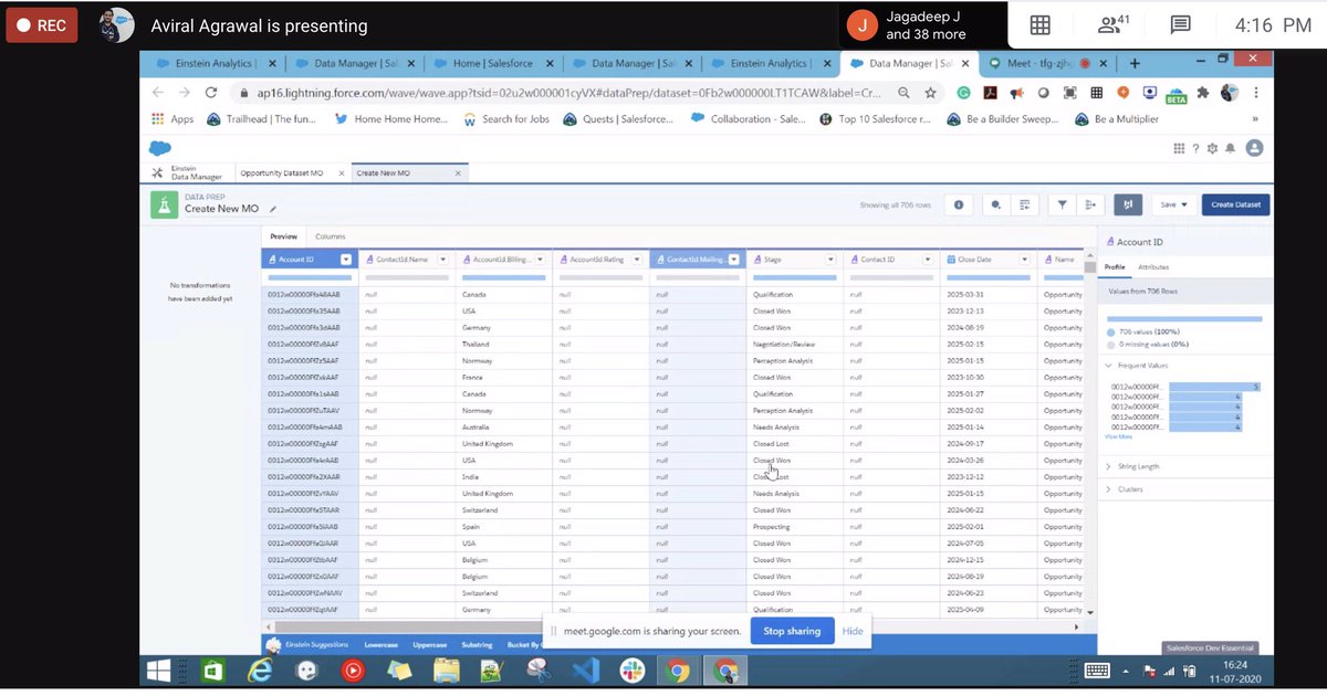 MotihariSFDG's tweet image. We are live for the Getting Started with #EinsteinAnalytics at #MotihariMeetup
Thanks @aviralagarwal2 for presenting @SForceAnalytics.
Thank you everyone for joining us #TrailblazerCommunity