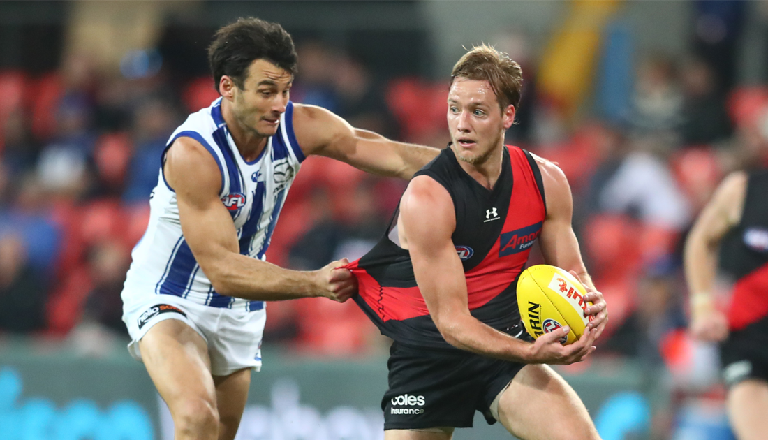 essendonfc's tweet photo. ▪️ 1st for disposals
▪️ 1st for cont. possessions
▪️ 1st for tackles
▪️ 1st for inside 50s
▪️ 1st for clearances

Darcy's gettin' it done.

#AFLDonsNorth https://t.co/0DFkUg0W9Y