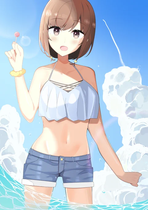 花楓と海デート☺️
#青ブタ 