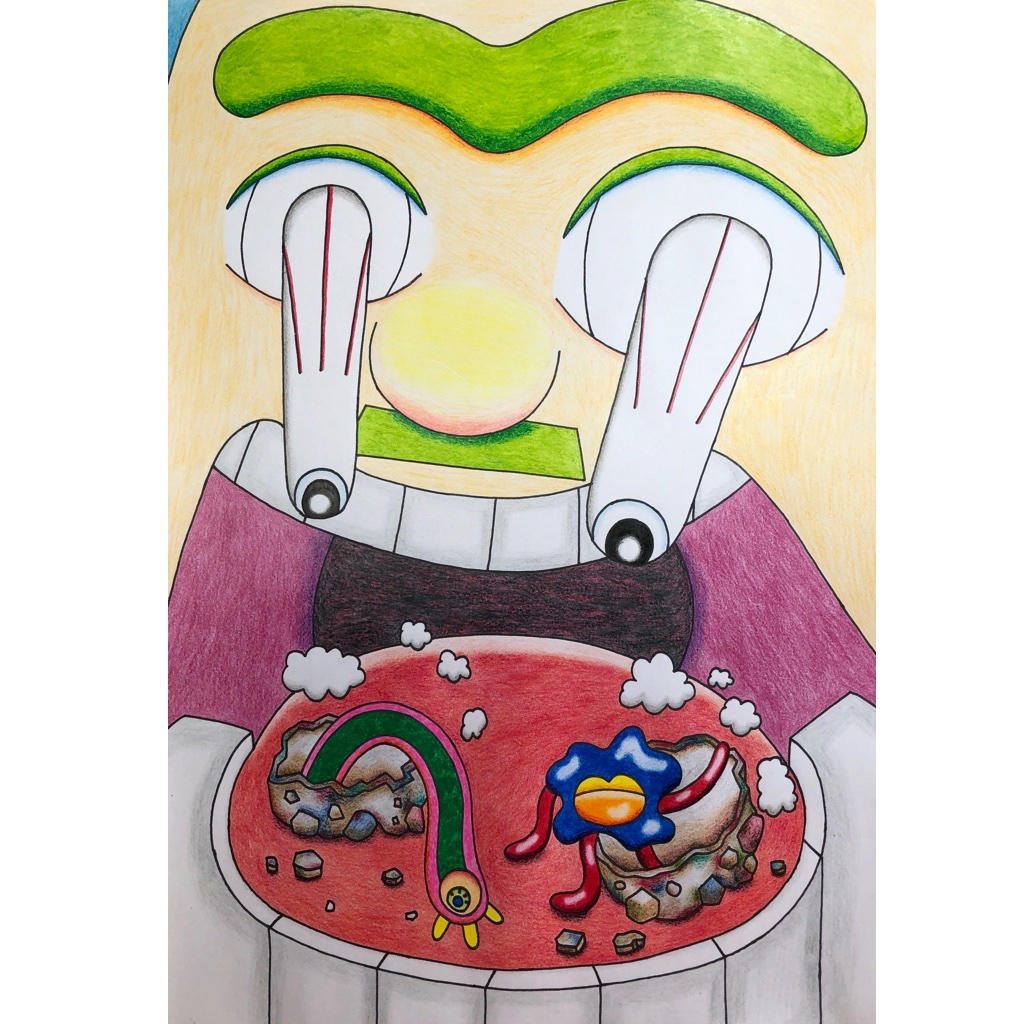 色色色イラスト おっちゃんの口に隕石が落下して中から宇宙人が出てきたイラストを描きました イラスト イラスト好きさんと繋がりたい 色鉛筆 芸術同盟 色色色イラスト おっちゃんの口に隕石が落下して中から宇宙人が出てきたイラストを描きました イラスト イラスト好きさんと繋がりたい 色鉛筆 芸術同盟