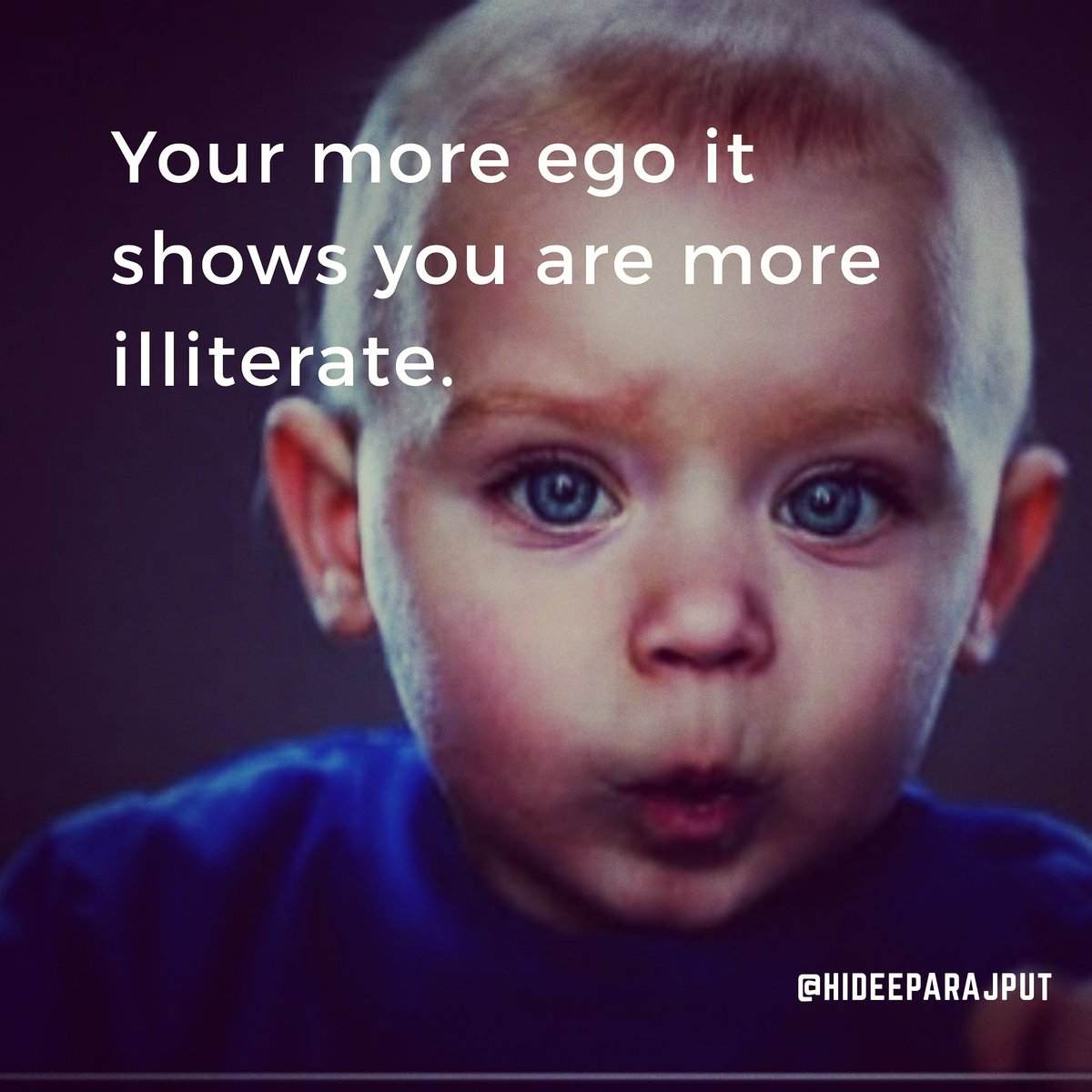 hiDeepaRajput's tweet photo. Your more ego it shows you are more illiterate.. https://t.co/xkutIusAKj