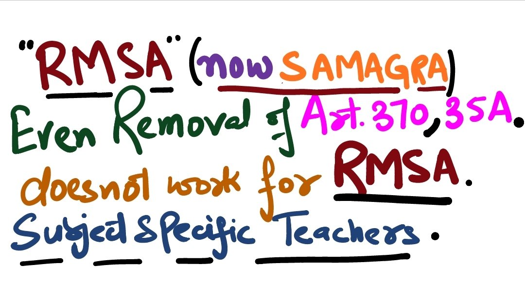 ForRmsa's tweet image. #We_want_Justice #Justice_For_RMSA_Subject_Specific_Teachers
#Everything_is_there_but_without_Teachers.
@AsgarSamoon @ManhasArun @PMOIndia @DrJitendraSingh