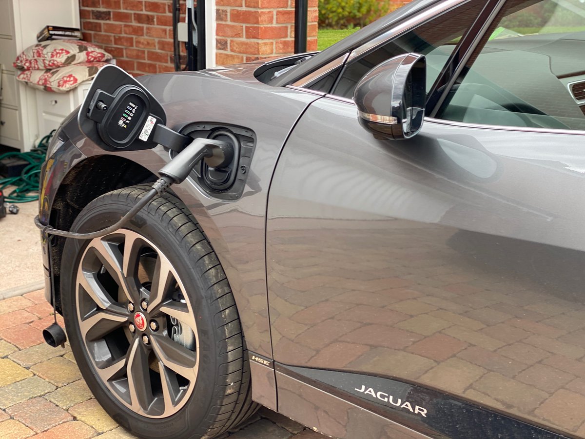 Evchargeukltd's tweet photo. Another installation where we matched the charger to the car. Perfect match! 
#Jaguar
#ElectricVehicles https://t.co/9MHS4fG18q