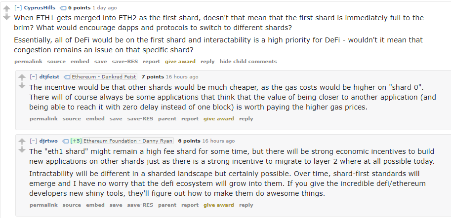 22/ What happens when eth1 gets merged into eth2? https://old.reddit.com/r/ethereum/comments/ho2zpt/ama_we_are_the_efs_eth_20_research_team_pt_4_10/fxhg6sz/
