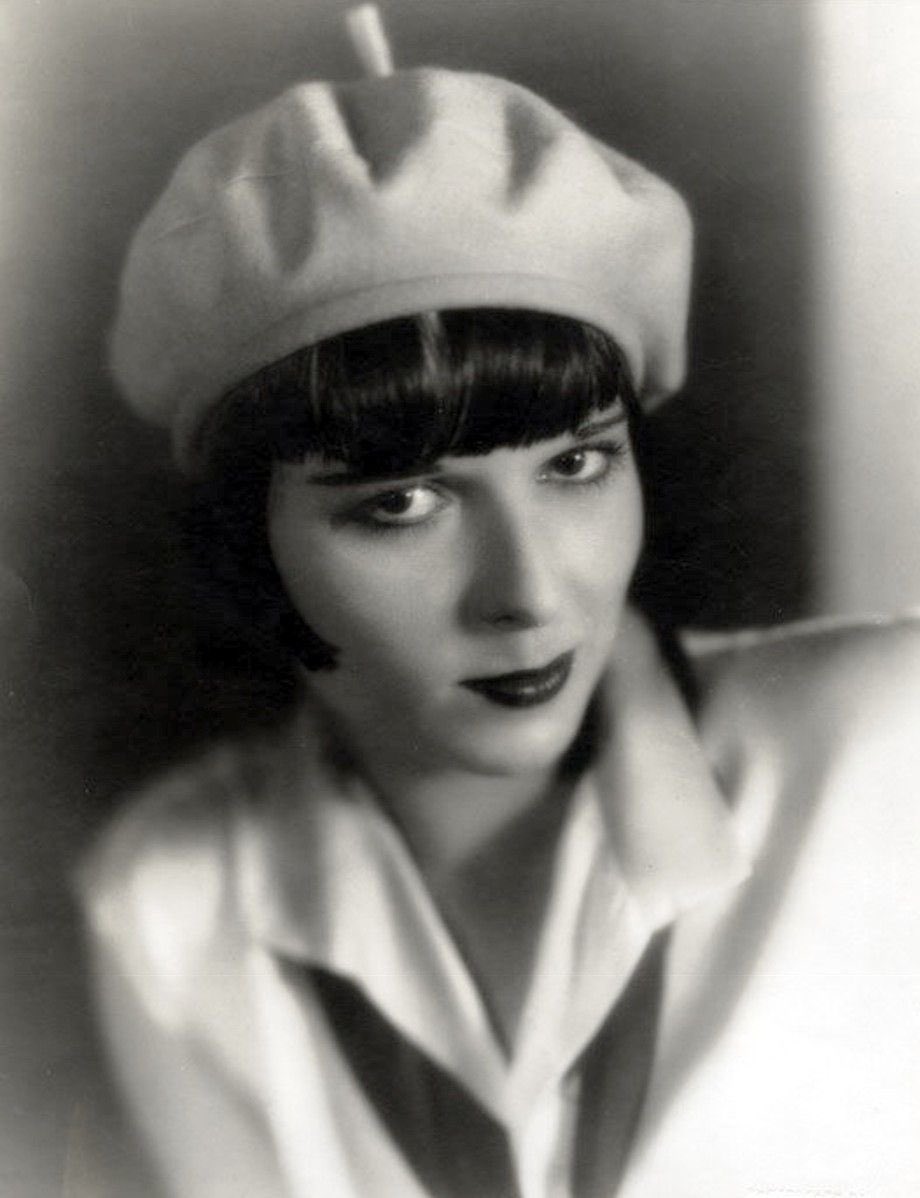 cinema berets, Louise Brooks, portrait