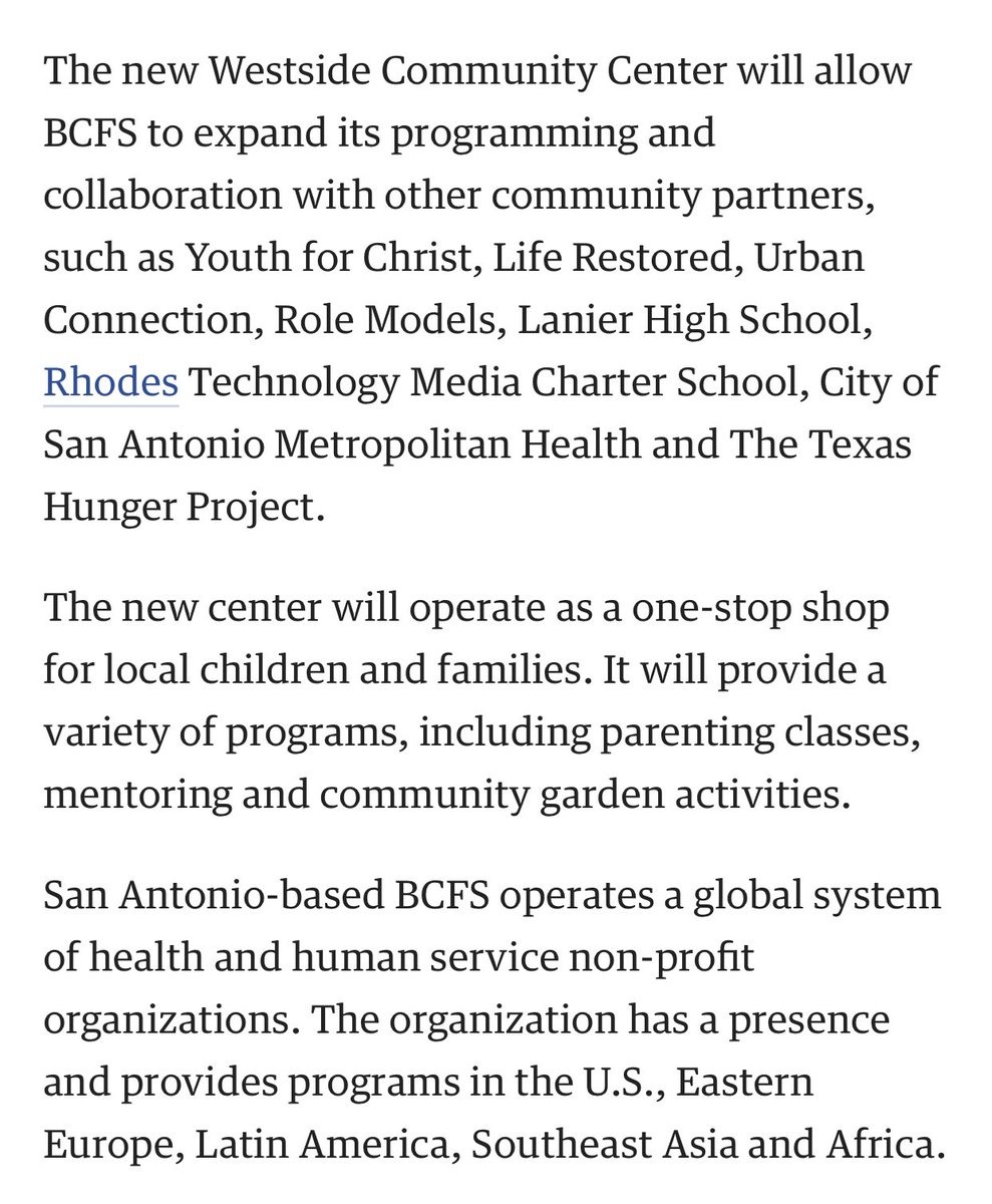 World wide in Europe, Latin America, Southeast Asia, and Africa.   https://www.bizjournals.com/sanantonio/blog/2014/05/bcfs-health-and-human-services-set-to-open-new.html