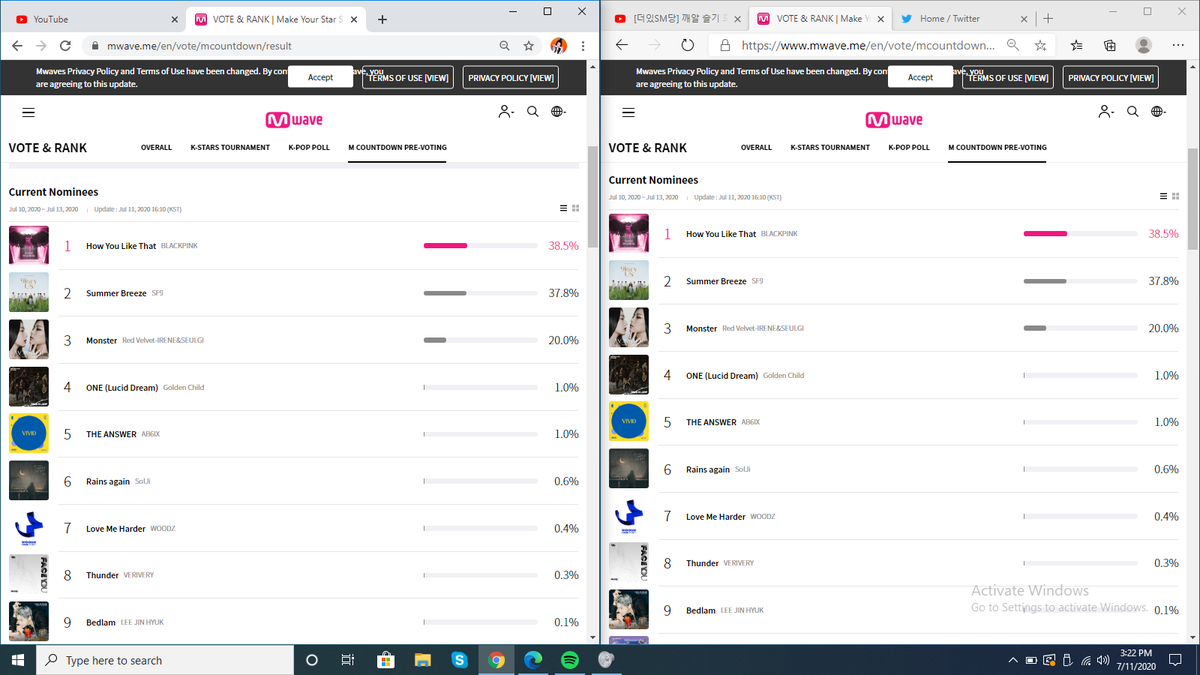 aseulaseulhanrv's tweet photo. We're 20% on mvwave now. Go and vote luvies! We can do this!
MWAVE👉https://t.co/JtnisAQmGu
MV👉https://t.co/VuKJQzsQtt
KBS Kpop👉https://t.co/aa9U7Gaot7
#MonsterTime #StreamMonsterMV #RedVelvet_IRENE_SEULGI #IRENE #SEULGI
@RVsmtown #FixMonsterViews
@TeamYouTube https://t.co/squzguOcmm