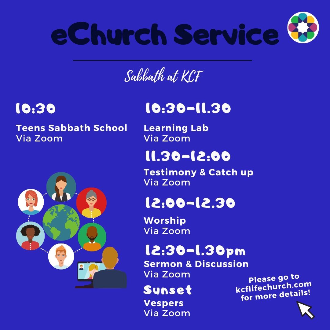 Join us today for our weekly online service kicking off at 10;30 with our TEENS Bible Study session and our Learning Lab for the adults. Please DM us for Zoom details 💙

#onlinechurchservice #echurch #sabbathschool #teensbiblestudy