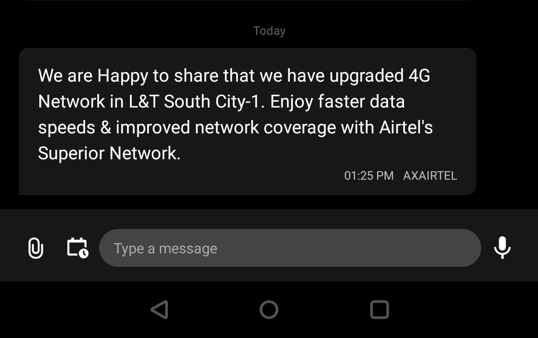 iJotish's tweet photo. @Airtel_Presence @anujithsingh @anujithsingh @Airtel_Presence I had reported the same concern. And today I got this message. @anujithsingh  @debarko  Let me know how it works now. https://t.co/qaPccNXHnF