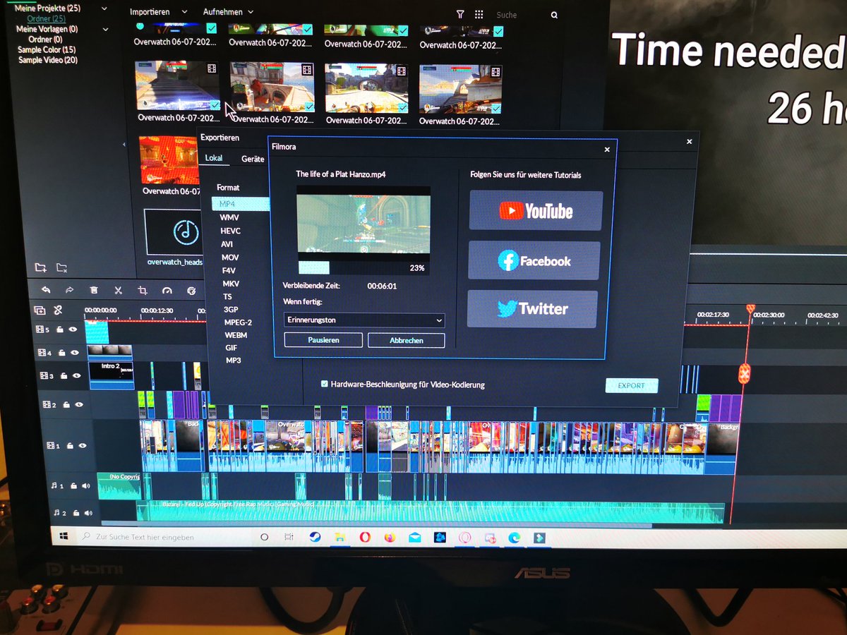 _DerShun_'s tweet photo. I finally ended the edit. Video coming tomorrow on YouTube #Overwatch #blizzard #montage #Hanzo #26hourswork https://t.co/8tE2DHHif6
