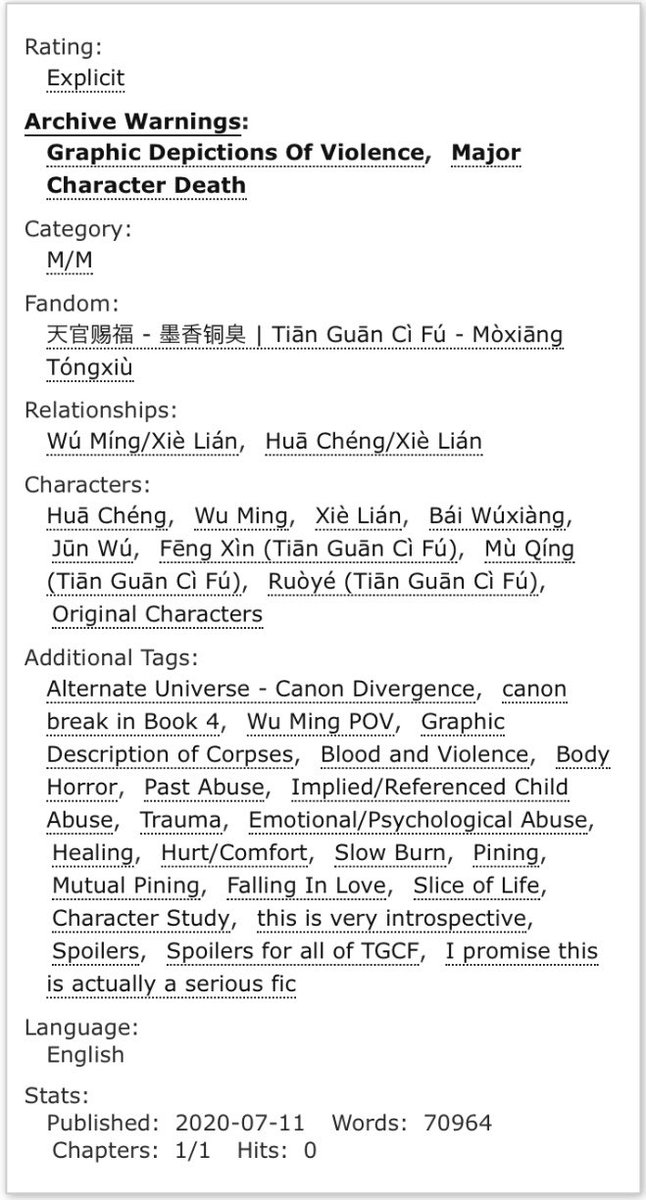 Featherpoet Wu Ming Loving Hours By Featherpoet 天官赐福 Tgcf Wulian Slow Burn Wu Ming Pov Canon Divergent Cw Graphic Violence Body Horror Book