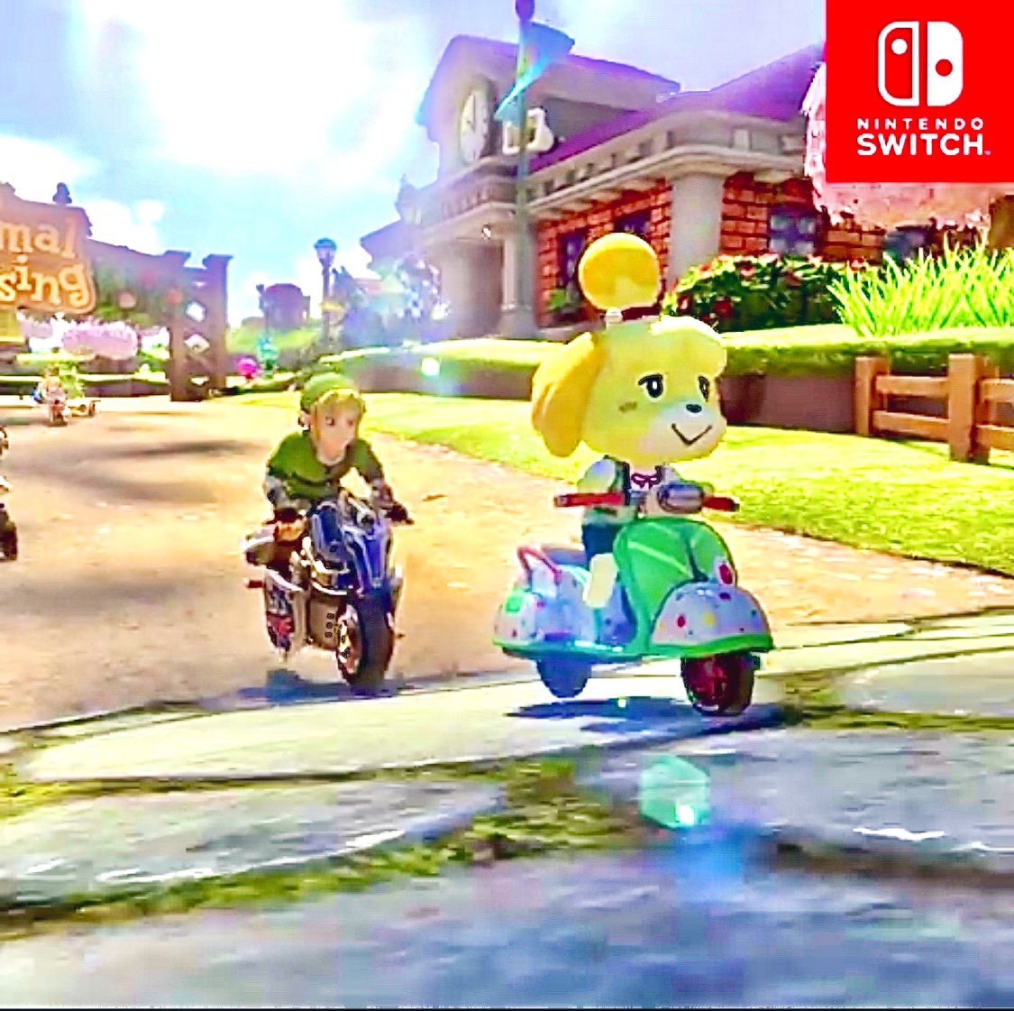 あつ森 マリオカート しずえさんがバイクを乗り回す姿がヤバイｗｗ みんなのあつ森