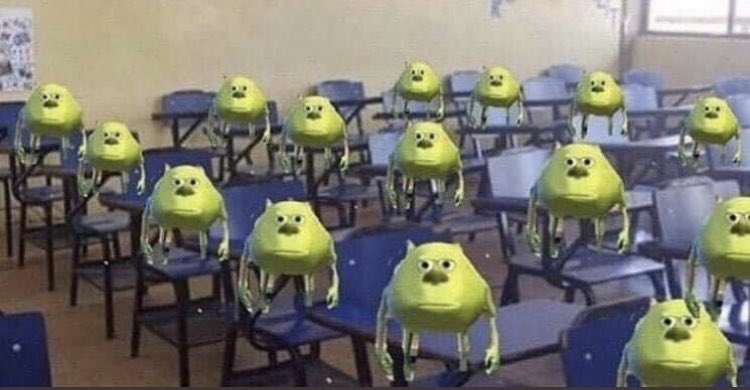 Nobody: Senior students when a junior enter their class room