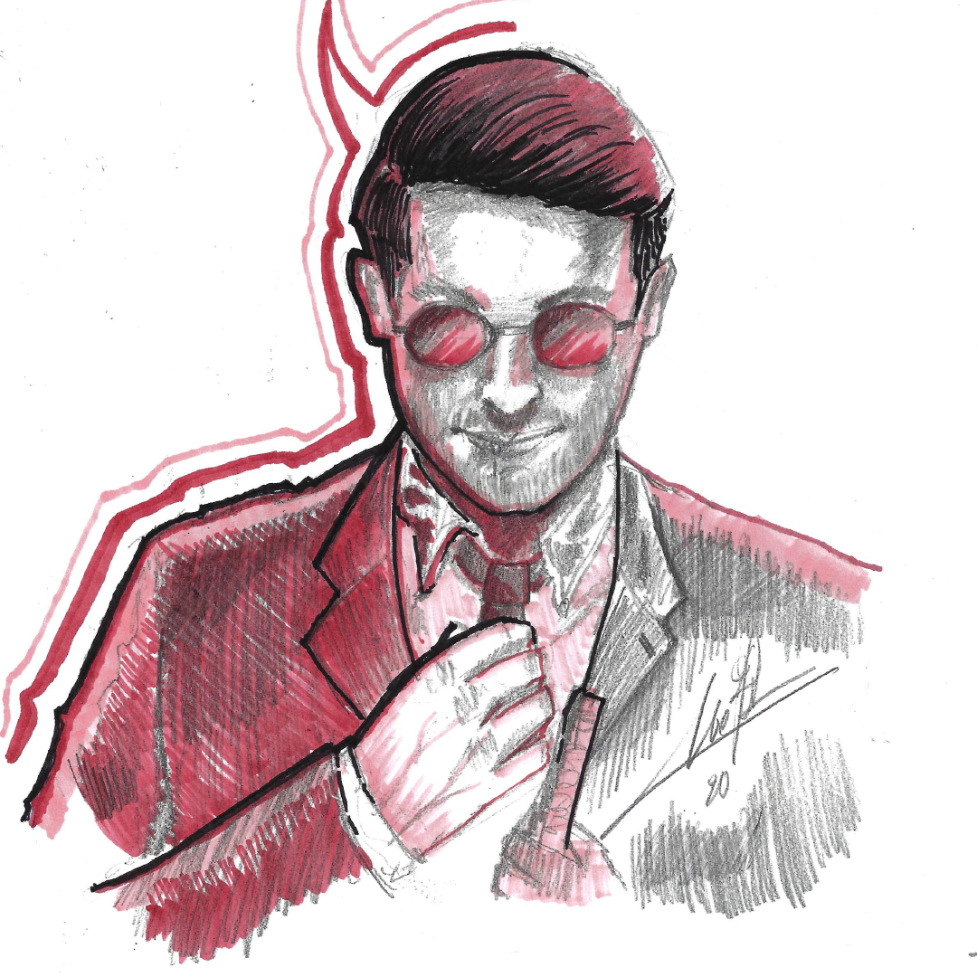 jaluxander1's tweet photo. Some more Daredevil appreciation !

“They say your whole life flashes before your eyes when you die. And it’s true, even for a blind man.”

#SaveDaredevil #daredevil #MARVEL #newartist #sketch #defenders #CharlieCox #portrait https://t.co/P7aLflCmYI