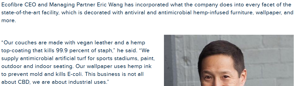 01DOGG01's tweet photo. EOF CEO statement: #furniture #wallpaper #antibacterial #veganleather #couches #paint #indoor and #outdoor #seating #artificial #turf for #stadiums
$EOF $EOFBF $EOF.AX $ASX #ASX #EOF #EOFBF #Hemp #ecofibre #Cannabis #ecofibreltd #hempblack #MADEinUSA #vegan #veganism #veganlife https://t.co/jTpAzoEABz