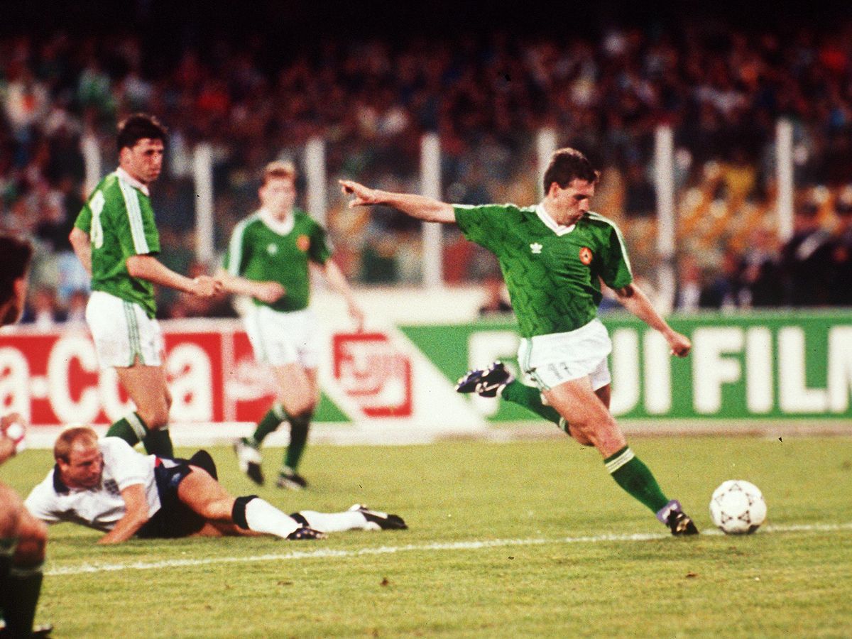 There will be few scrappier games ever played at a World Cup finals than the England v Ireland opening game, with Gary Lineker and Kevin Sheedy scoring the goals. Yet what a tournament it became for both countries, with Ireland v Romania and Italy, and England's knock-out games