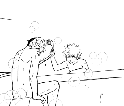 ちょっとお気に入りのコマなんだけど悩んだ末とどろきくんのお尻を謎の湯気で隠してしまった 