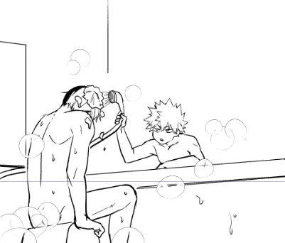 ちょっとお気に入りのコマなんだけど悩んだ末とどろきくんのお尻を謎の湯気で隠してしまった 