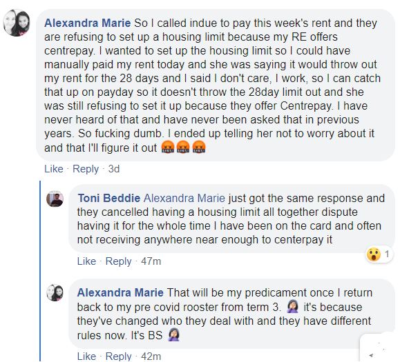 notowelfarecard's tweet photo. #IndueFail, now purposely refusing to allow working families to be able to pay rent , deliberately making it hard to maintain good rental history by keeping peoples rent allowance at $0. @SenatorSiewert @LindaBurneyMP @services #auspol https://t.co/RcUsxzUtyk