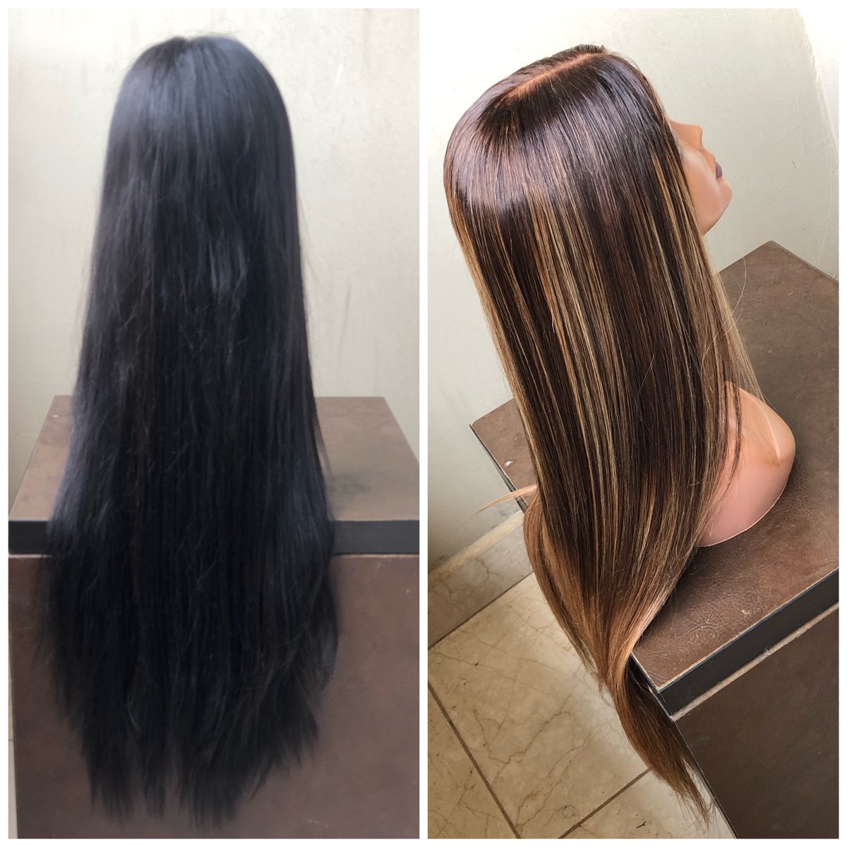 khourtstyledit's tweet photo. Some before and after colouring jobs. I’m an Abuja-based wig service provider. Visit my Instagram page @ Khourtstyledit for more content 

Please just a simple RT can land this on the TL of a client 🙏🏾❤️
#entanglement #AbujaTwitterCommunity #OwambeWithTacha https://t.co/Epj7uiOgJU