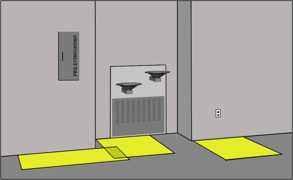 Maneuvering Space! Usually we think of this for wheelchairs, but it& #39;s also important for walkers and strollers. The 5 foot circle is a common standard, and is why modern bathrooms are larger. Clear space in front of stuff, and knee space at tables is also needed.