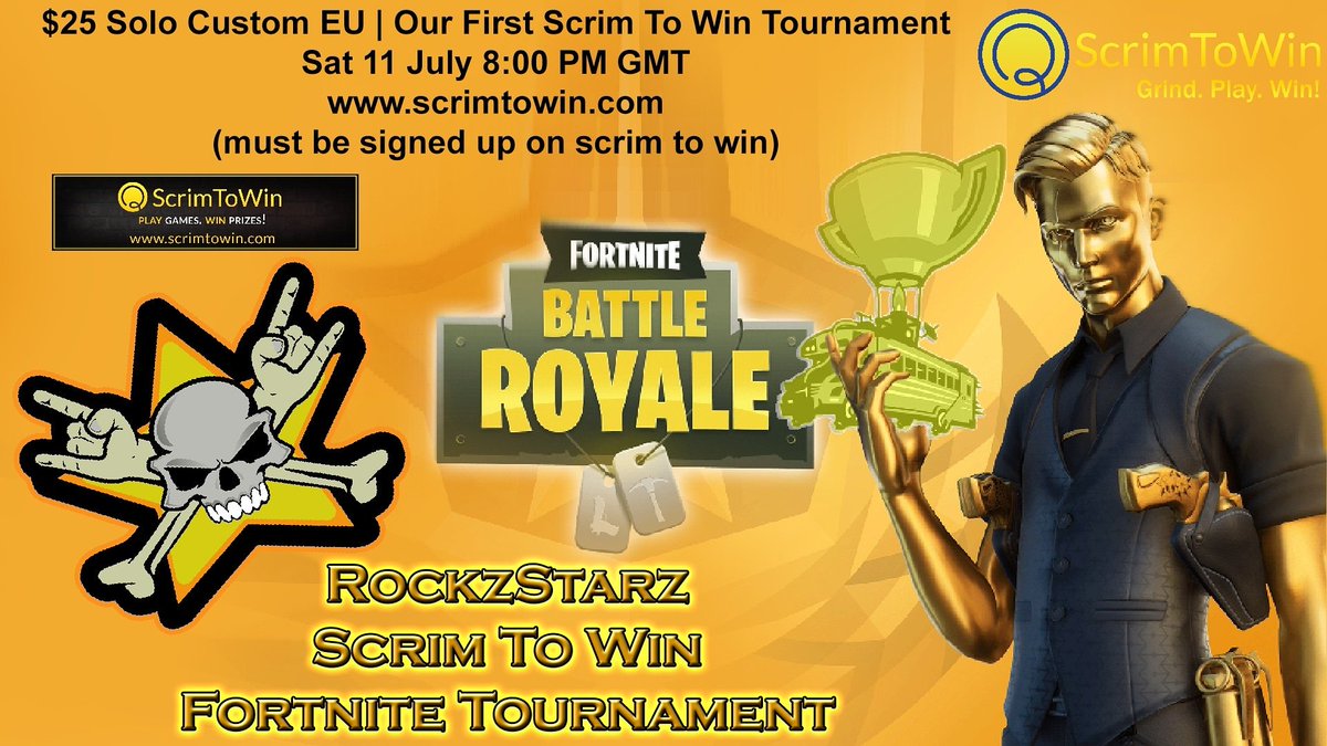 lmlRockzlml's tweet photo. Win $25 Today!
Solo Custom EU
Scrim To Win
8:00 PM GMT
https://t.co/gYEMFEzTVf
@scrimtowin
#pocketfulofquarters #scrimtowin #fortnitetournament #cashtournament #fortnitecashtournament #fortnitestream #fortnitestreamer #fn #fntournament #fngiveaway #giveaway #cashgiveaway https://t.co/DabE9SHacb