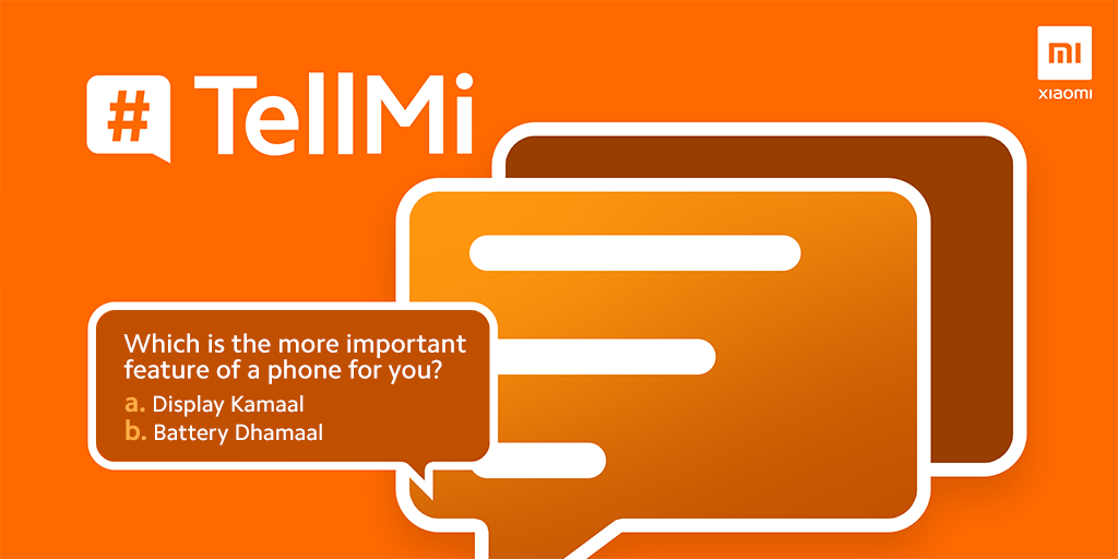 Xiaomi_Pakistan's tweet photo. Which of these features is more important for you? 

#TellMi in the comments below.

#DisplayKamaalBatteryDhamaal
#9DaysofGiveaways https://t.co/TsxfIakWZR