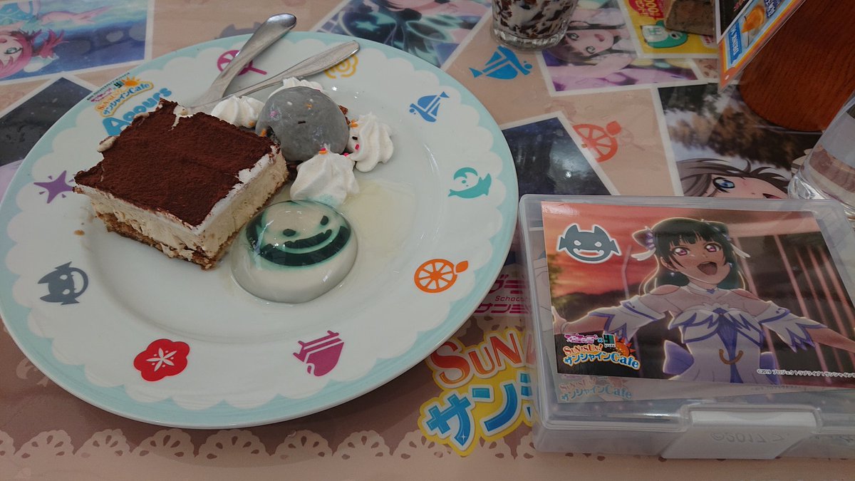 Poo3Sub's tweet photo. 善子誕で沼津来たのでサンシャインCafeへ、普通においしかったよー https://t.co/Y77Wa7hCTs