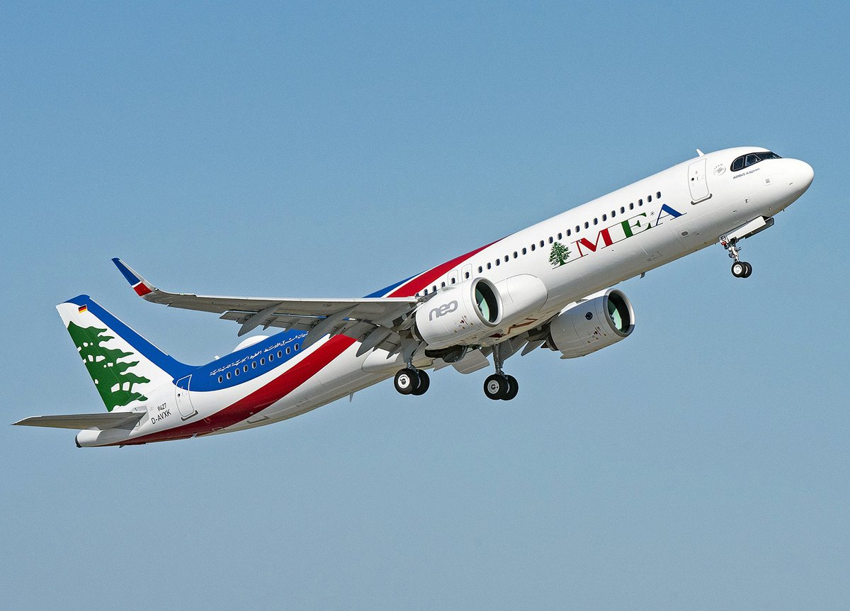 PiotrBozyk's tweet photo. Linie Middle East Airlines odebrały pierwszego #A321neo / Middle East Airlines (MEA) @MEAAIRLIBAN receives its first @Airbus A321neo -> https://t.co/hM5ZawjV6O #avgeek #aviation #lotnictwo #delivery #Airbus #A321 #AirbusA321 #MEA #MiddleEast #a320neo #Liban #Lebanon https://t.co/joS9bvfRWr