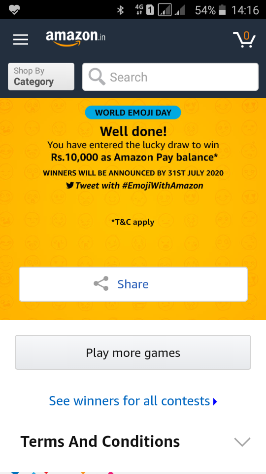 Anishku78469159's tweet photo. I am eligible to win the prize 
#EmojiWithAmazon 
@amazonIN @amazon @Anishku78469159 https://t.co/R90Pj9QKjV