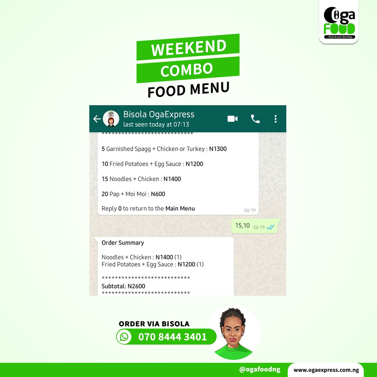 OgaFoodng's tweet photo. #WeekEndComBo Deal - We are very Much available. https://t.co/49V4jyAQhG