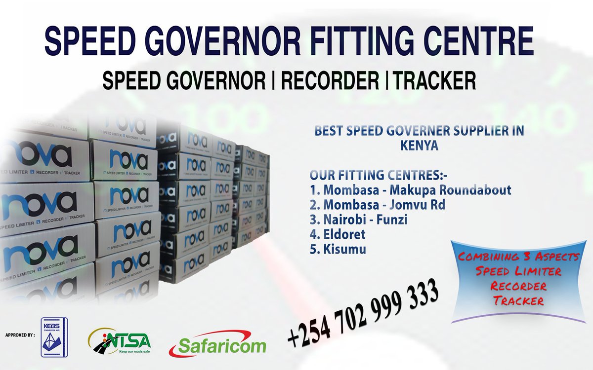 WE OFFER BEST SERVICES AFTER SALES :- FREE FITTING, ONE-YEAR WARRANTY AND CLIENT FOLLOW UP PLATFROM.
#NOVASPEEDLIMITER 
#NOVARECORDER
#NOVATRACKER
#publictransportsafety