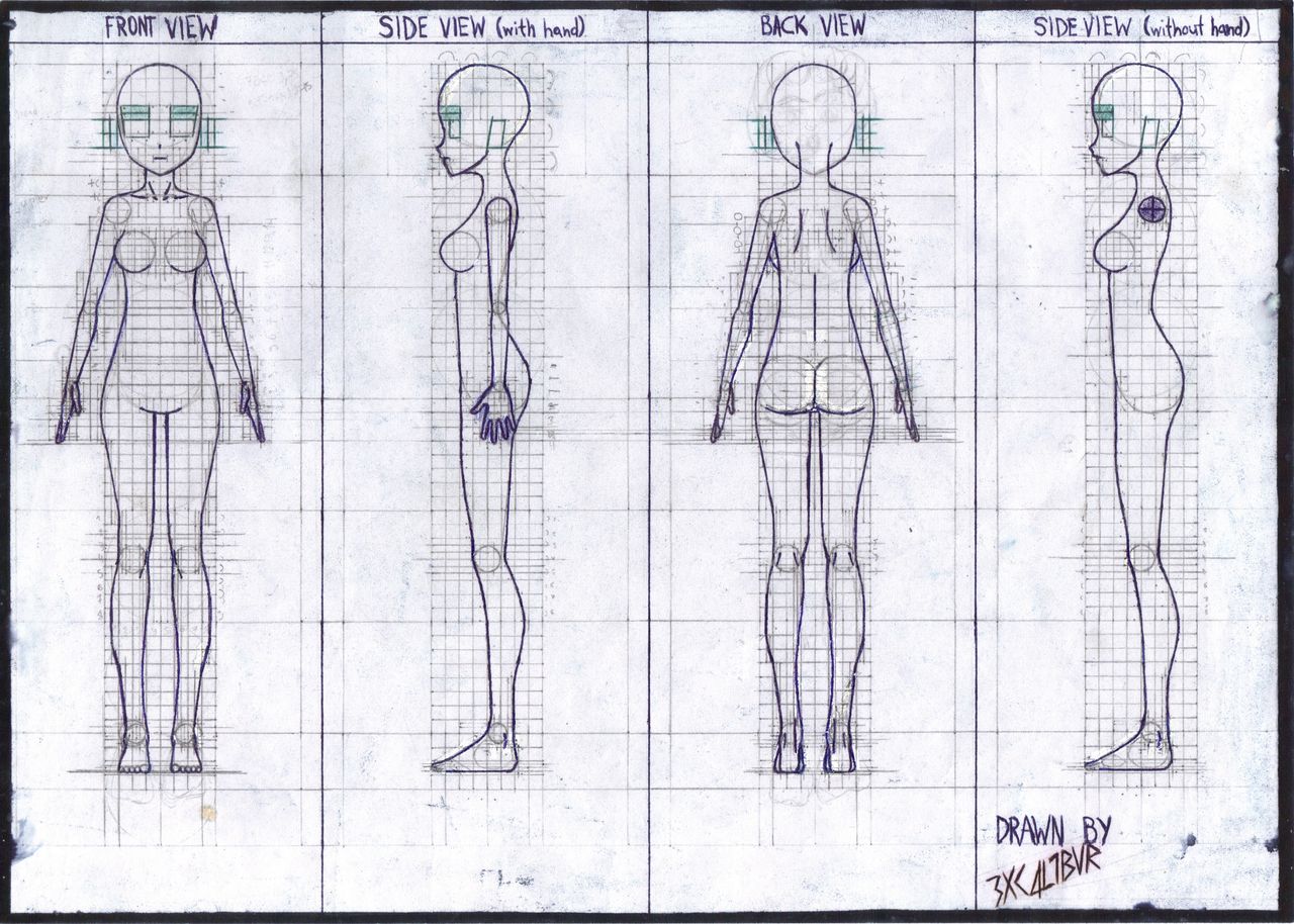 How to Draw a Manga Girl with Long Hair Front View  StepbyStep  Pictures  How 2 Draw Manga