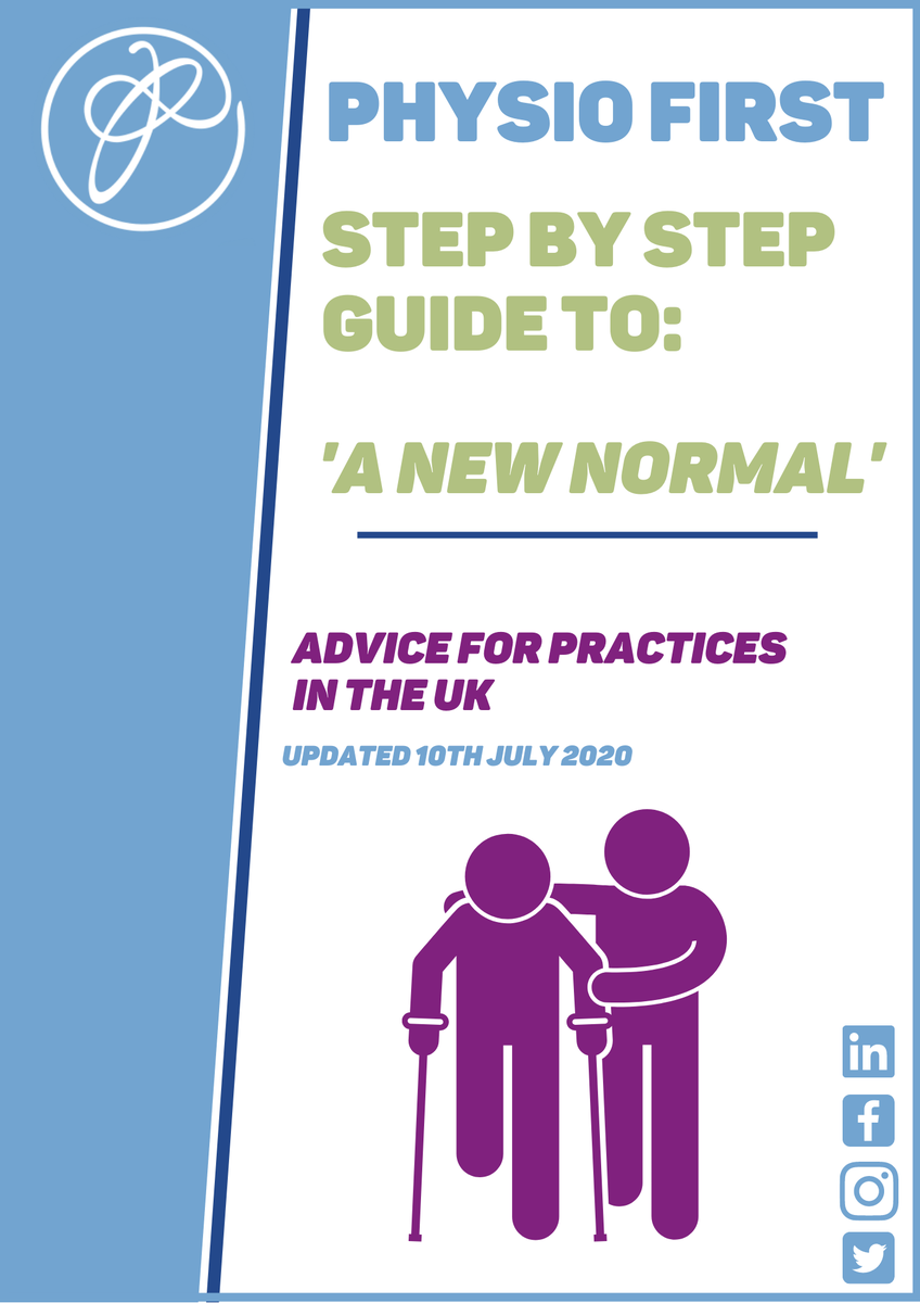 PhysioFirstC's tweet photo. Physio First launch the next resource in our series of e-booklets to support private practice “ Step by step guidance to a new normal”

All guidance from the CSP and Physio First simplified and easy to access all in one place! - https://t.co/IMGxJaeDH1 https://t.co/ERNn9hM17M