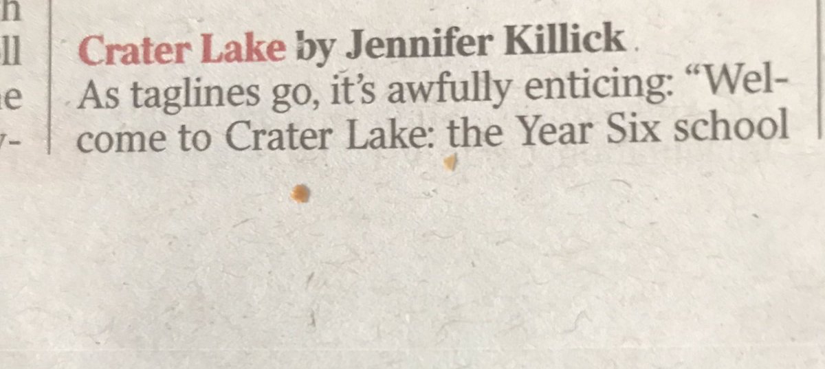 Crater Lake by  @JenniferKillick  @FireflyPress