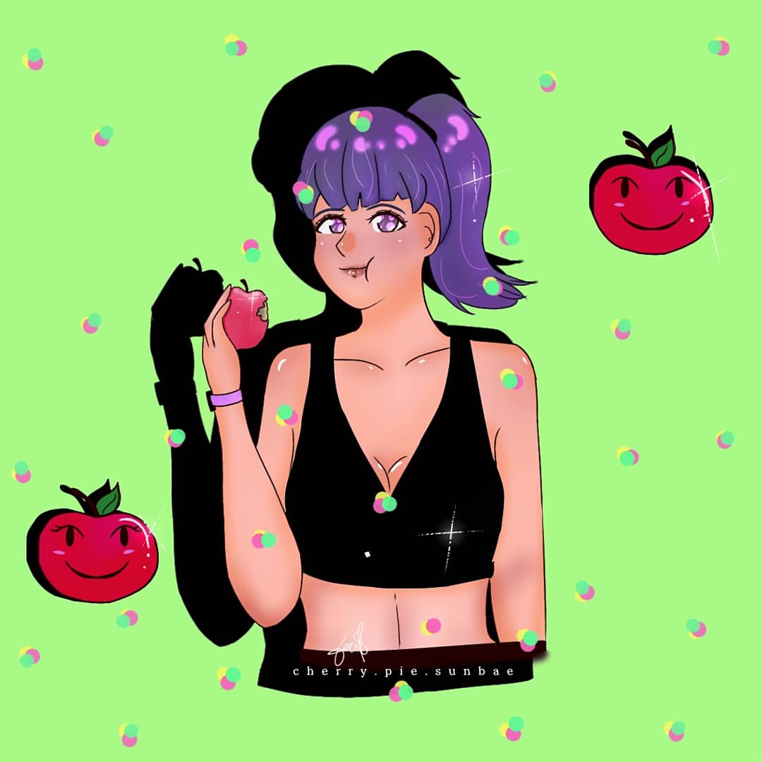 PieSunbae's tweet photo. Izz nutrition month ya'll.  Gotta stay healthy especially during this pandemic. As they always say: "An apple a day keeps the doctor away"

#2020NutMonth #health #healthy #COVID__19 #StayHealthy #HealthIsWealth #artistsontwitter #artoftheday #AnimeArt #otaku #weeb #digitalart https://t.co/nBhqLs4P9t