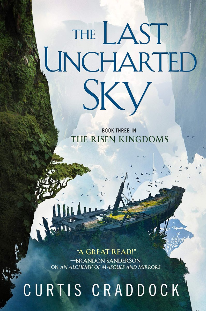 The second book: The Last Uncharted Sky by  @Artfulskepticpub by  @torbooks  @panmacmillan I swear the US gets more fantasy than us. I love the unique combination of Alexandre Dumas and Jules Verne! What an EPIC cover