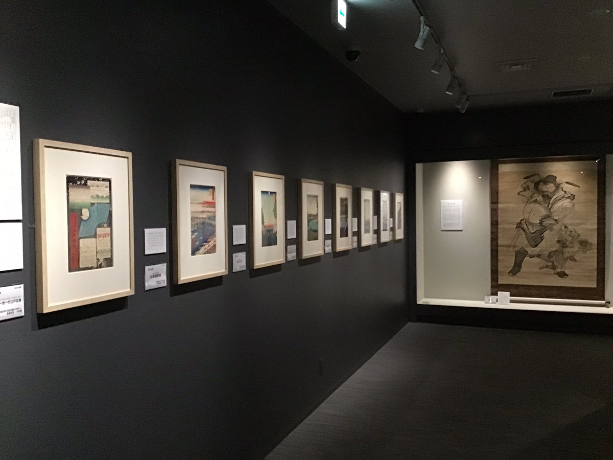 Kawasaki_ukiyoe's tweet photo. 「広重と巡る名所江戸百景」前期展もいよいよ明日までになりました。歌川広重最晩年の傑作「名所江戸百景」のうち春夏の部を公開しています。「大はしあたけの夕立」「亀戸梅屋舗」をはじめ誰もが知る名作の数々をぜひご覧ください。 https://t.co/UVAq8PA5HA